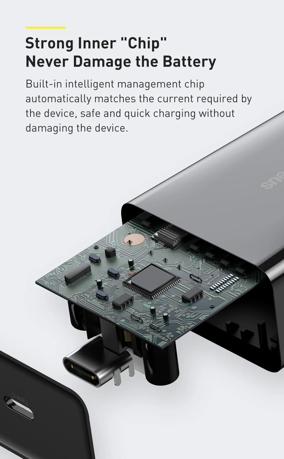 Baseus 20W Quick Charge QC 3.0 PD USB Type C Fast Charging Charger for iPhone 16 15 14 13 12 X Xiaomi Samsung Phone PD Charger