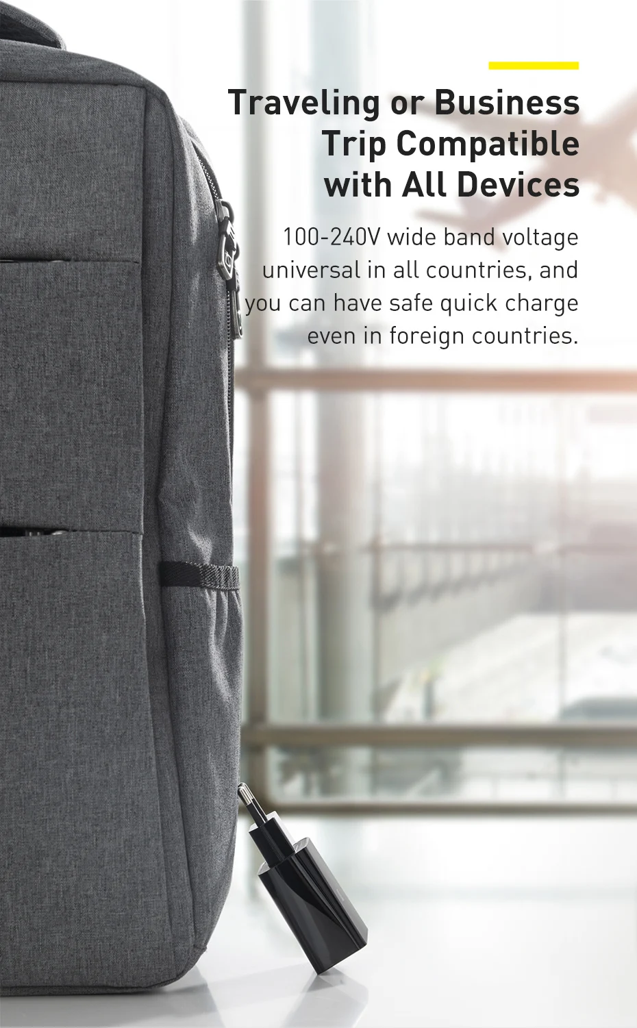 Baseus 20W Quick Charge QC 3.0 PD USB Type C Fast Charging Charger for iPhone 16 15 14 13 12 X Xiaomi Samsung Phone PD Charger