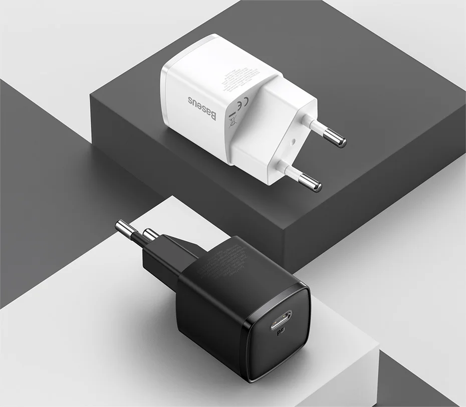 Baseus USB Type C Charger 20W Portable USB C Charger Support Type C PD Fast Charging For iPhone 16 15 14 13 12 Pro Max Tablets