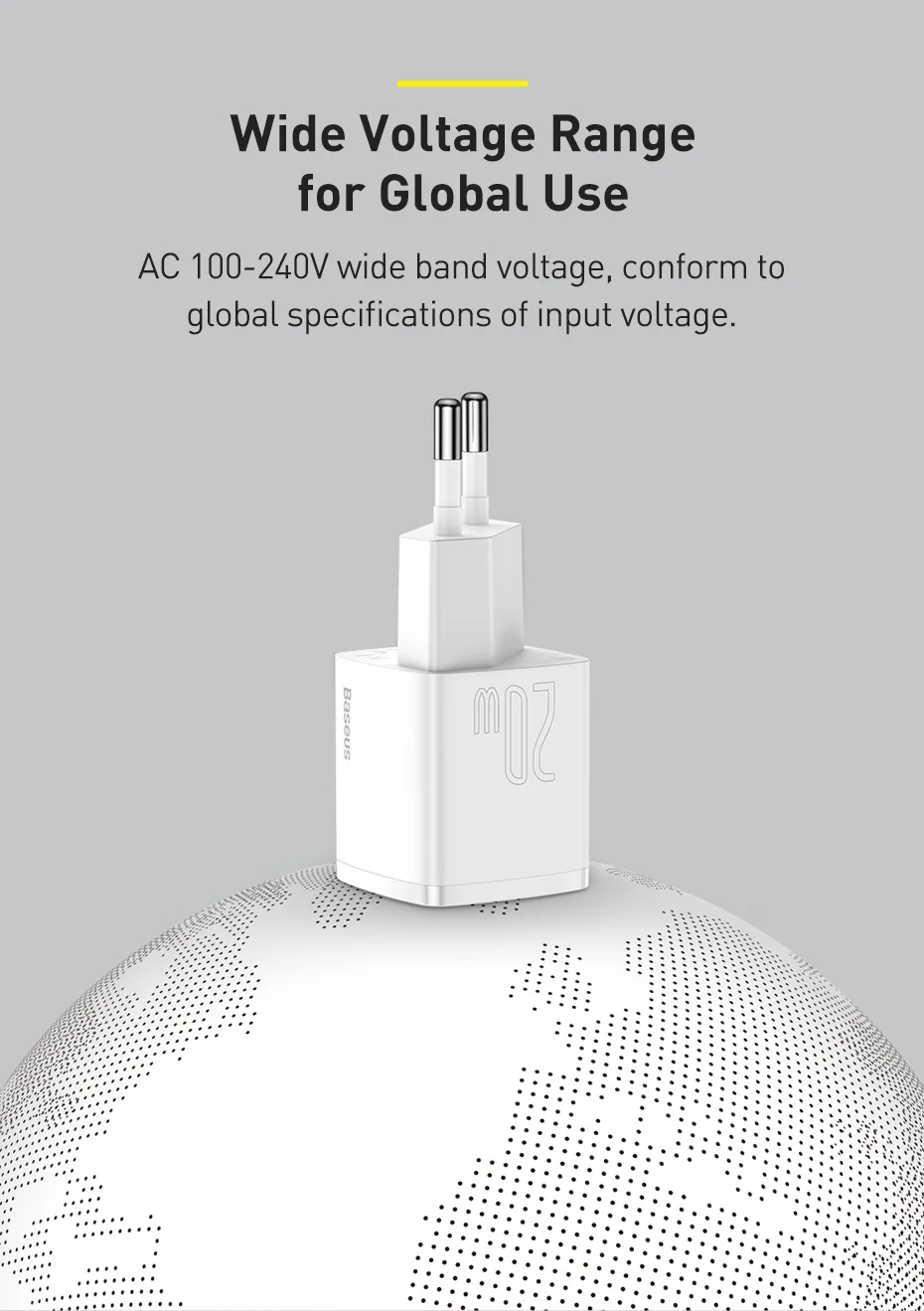 Baseus USB Type C Charger 20W Portable USB C Charger Support Type C PD Fast Charging For iPhone 16 15 14 13 12 Pro Max Tablets