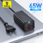 Baseus 65W GaN3 Pro Desktop Fast Charger 4-Port USB-C PD Adapter