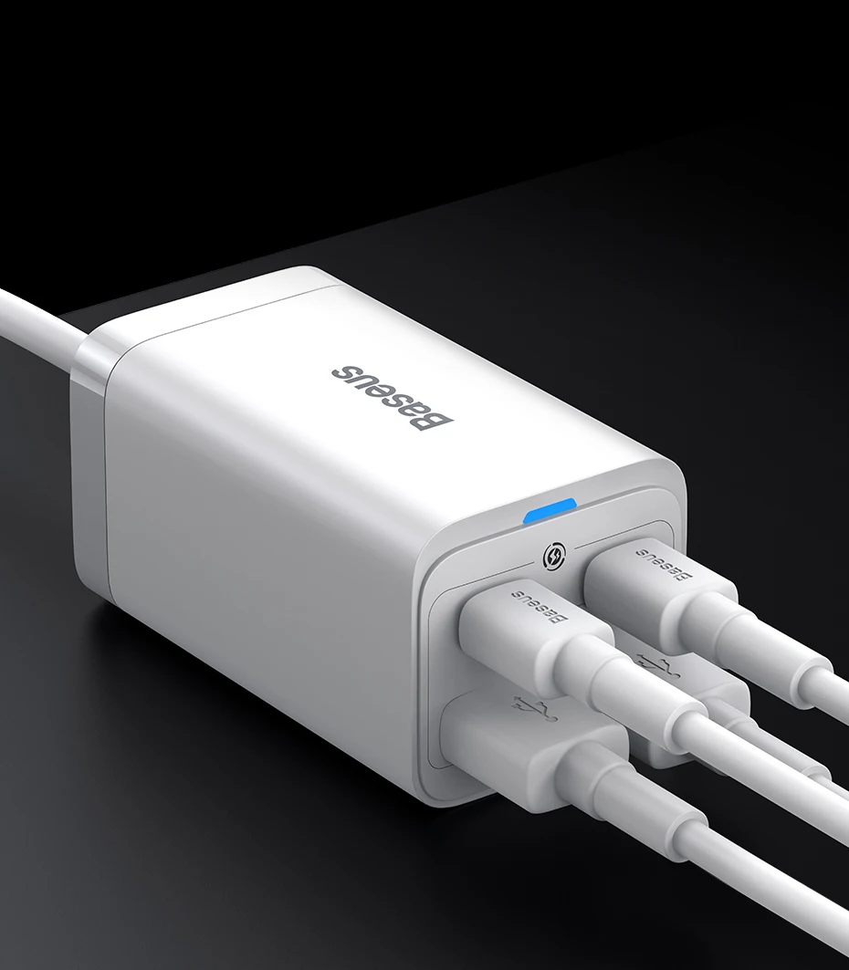 Baseus 100W 65W GaN Charger Desktop Laptop Fast Charger 4 in 1 Adapter For iPhone 16 15 14 13 12 Pro Max Phone Charger Samsung