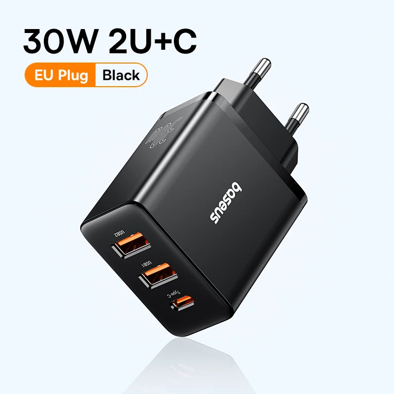 EU Plug Black