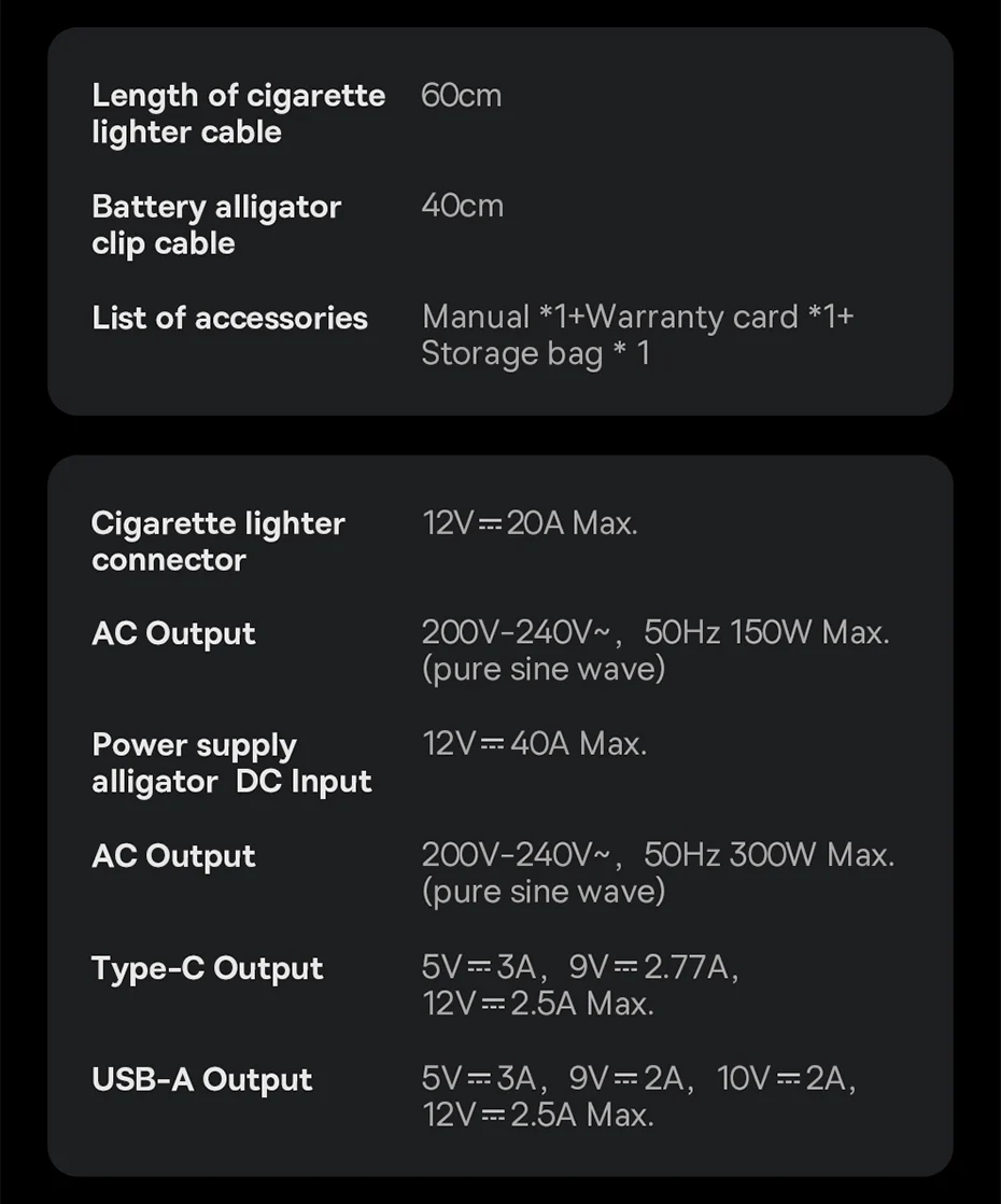 Baseus Car USB Type C Fast Charger 150W Car Inverter DC 12V to AC 220V EU Version Auto Power Inversor For Car Power Adapter