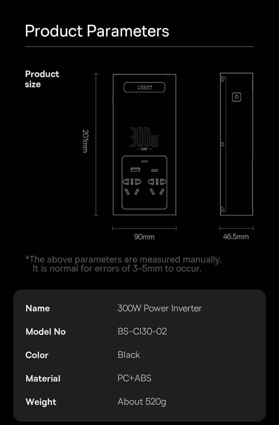 Baseus Car USB Type C Fast Charger 150W Car Inverter DC 12V to AC 220V EU Version Auto Power Inversor For Car Power Adapter