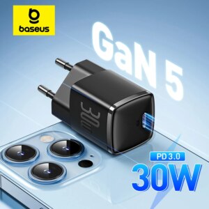 Baseus Cube Pro 30W GaN Fast Charger PD USB-C Wall Charger