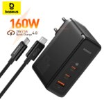 Baseus 160W GaN PD3.1 Fast Charger 3-Port USB-C Wall Charger