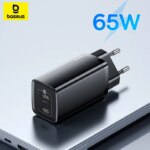 Baseus GaN2 Lite 65W Fast Charger Dual USB-C PD Charger for Laptop Samsung 45W