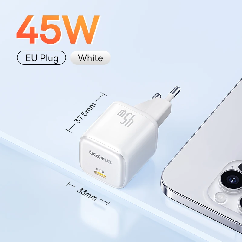 White EU Plug