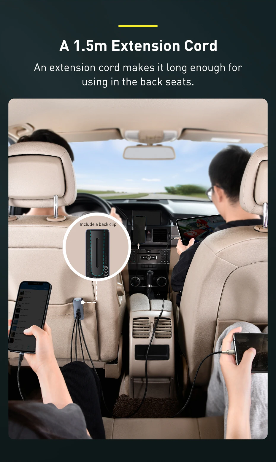 Baseus 120W PD Car Charger Quick Charger QC 3.0 PD 3.0 For iPhone 16 15 14 Samsung Type-C USB Charger Portable USB Phone Charger