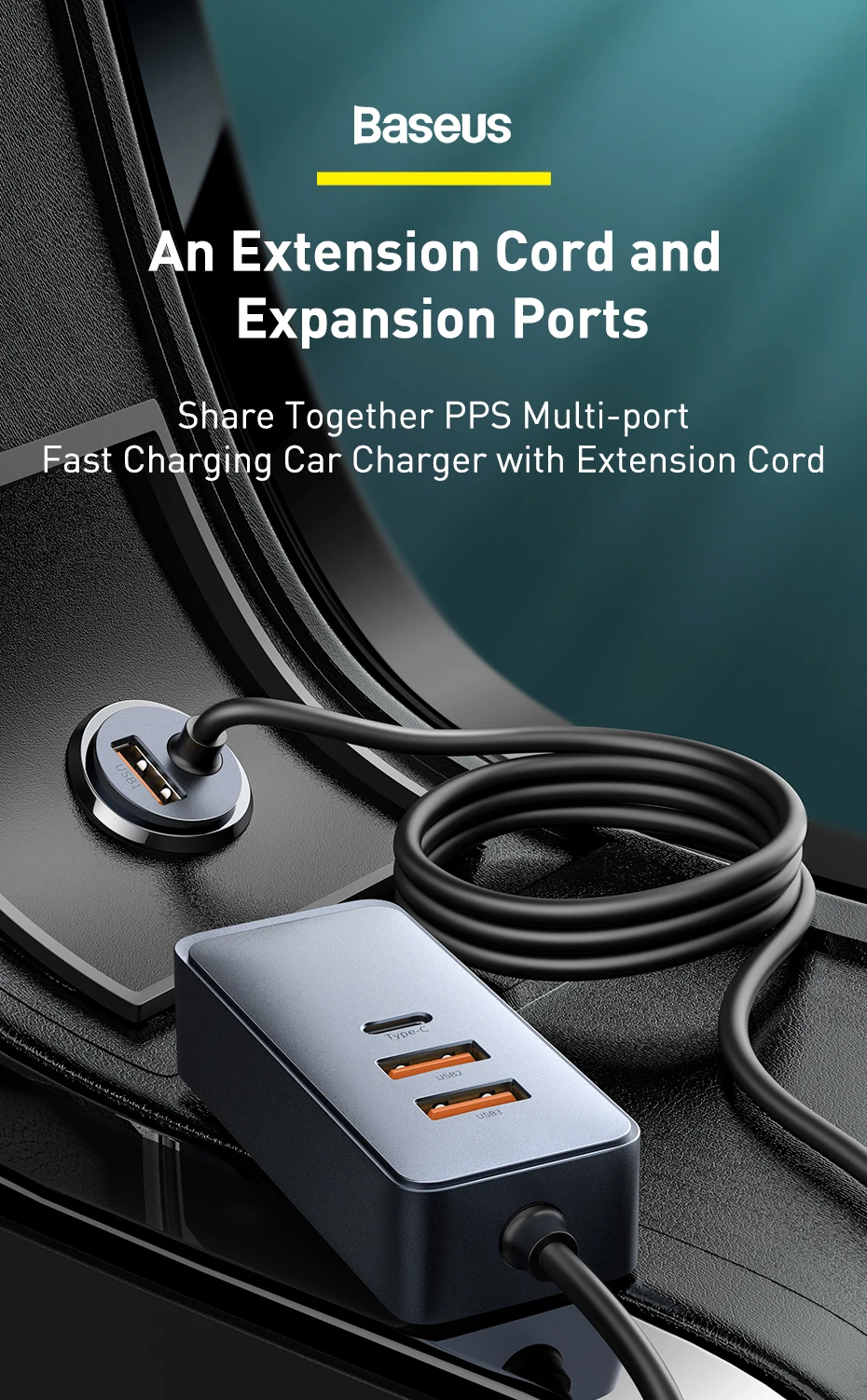 Baseus 120W PD Car Charger Quick Charger QC 3.0 PD 3.0 For iPhone 16 15 14 Samsung Type-C USB Charger Portable USB Phone Charger