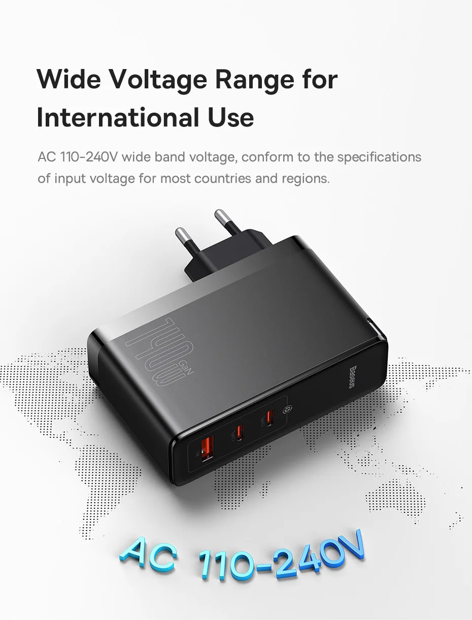 【Limited】Baseus 140W Chargers PD Charger USB C Charger PD3.1 Fast Charge For Macbook Tablet Phone Charger For iPhone 16 15 14