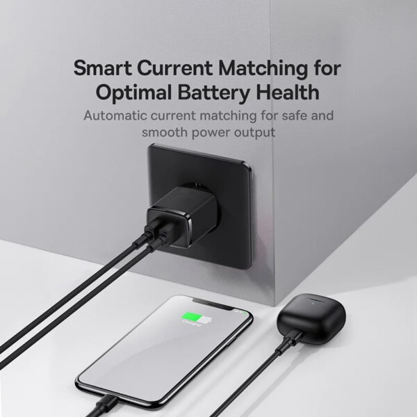 Baseus Compact Charger 2U 10.5W Dual Port USB Wall Plug Adapter - Image 2