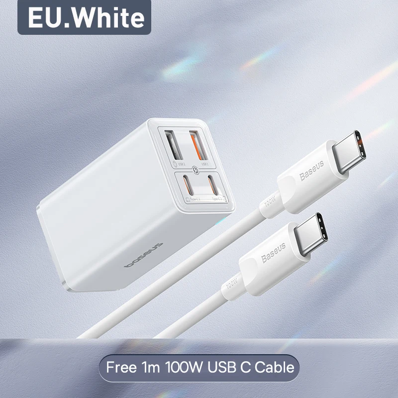 White EU Plug
