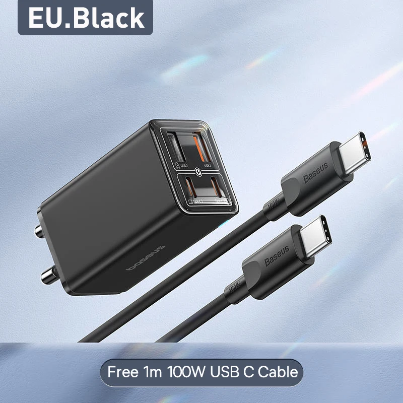 Black EU Plug