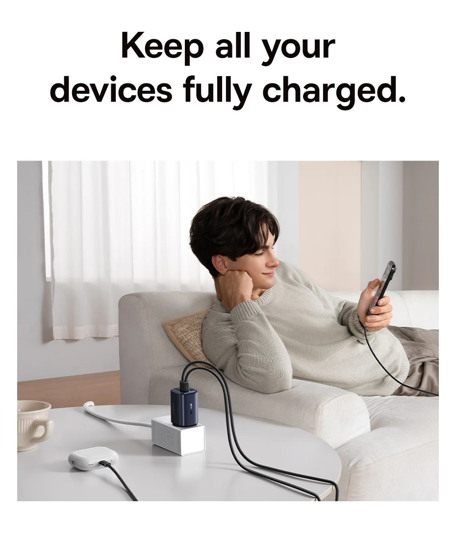 Baseus Picogo 67W GaN Charger PD Charge Type C USB Charger Support PD QC PPS Mini Phone Charger Travel Charger Portable