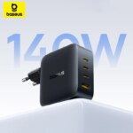 Baseus EnerFill FH11 GaN Fast Charger 140W Compact 4-Port USB-C PD Power Adapter