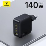Baseus EnerFill FH11 GaN Fast Charger 140W 4-Port USB-C PD Compact Power Adapter