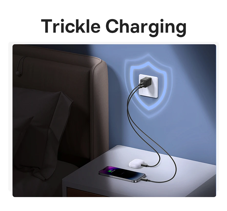 Baseus 40W GaN Charger For iPhone Samsung POCO Fast Charger For Laptop USB C Charger PD Charger Portable Travel Charger Quick