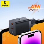 Baseus 40W GaN Pro Fast Charger Dual USB-C Port Compact PD Charger