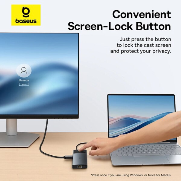 Baseus Metal Gleam Series II 10-in-1 USB C Hub Dual Display 4K@120Hz PD 100W - Image 4