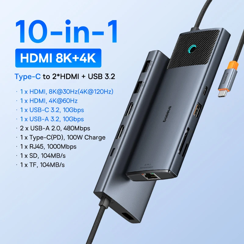 10-in-1 2HDMI 8K 4K