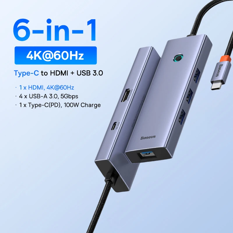 6-in-1 4K60Hz 5Gbps