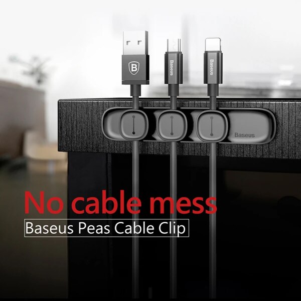 Baseus Peas Cable Clip Strong Magnetic Cable Management Organizer - Image 2