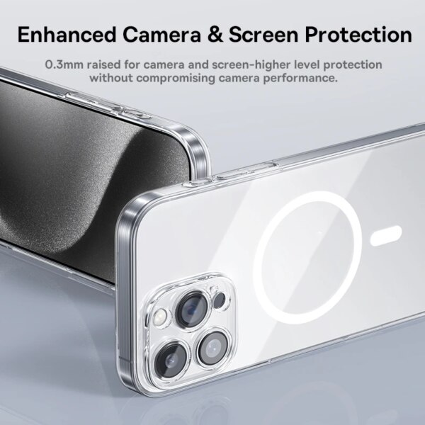 Baseus Crystal Pro Magnetic Phone Case Ultra-Thin Clear Anti-Yellowing for iPhone 16/15/14/13/12 Series - Image 5