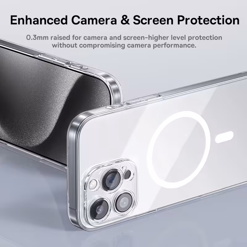 Baseus Crystal Pro Magnetic Phone Case Ultra-Thin Clear Anti-Yellowing for iPhone 16/15/14/13/12 Series Baseus Crystal Pro Magnetic Phone Case Ultra-Thin Clear Anti-Yellowing for iPhone 16/15/14/13/12 Series - Image 5