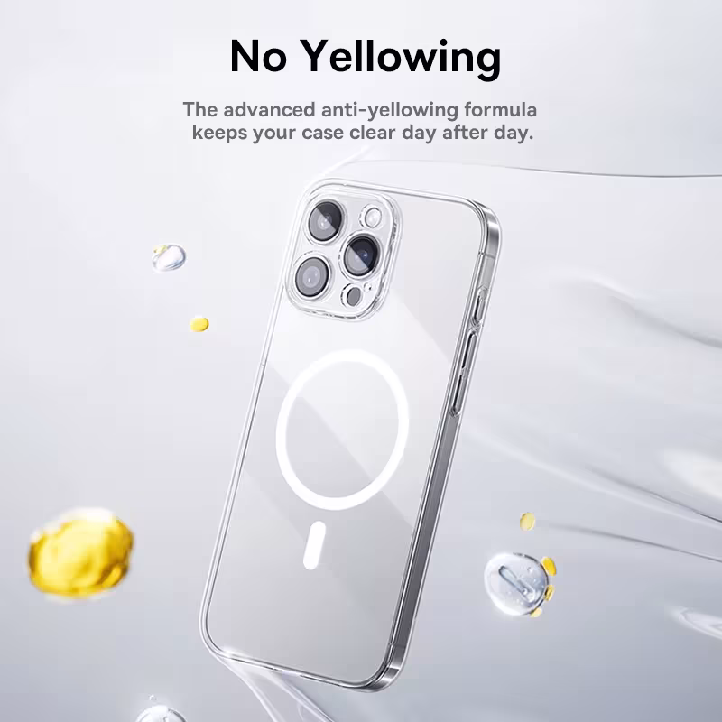 Baseus Crystal Pro Magnetic Phone Case Ultra-Thin Clear Anti-Yellowing for iPhone 16/15/14/13/12 Series Baseus Crystal Pro Magnetic Phone Case Ultra-Thin Clear Anti-Yellowing for iPhone 16/15/14/13/12 Series - Image 4