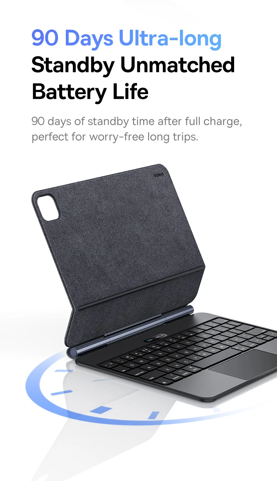 Baseus for iPad 2018-2024 Magic Keyboard Bluetooth for iPad Pro Air 4 Air 5 Air 6 11 10.9 12.9 13 inch Smart Cover Magnetic Case