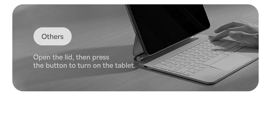 Baseus for iPad 2018-2024 Magic Keyboard Bluetooth for iPad Pro Air 4 Air 5 Air 6 11 10.9 12.9 13 inch Smart Cover Magnetic Case