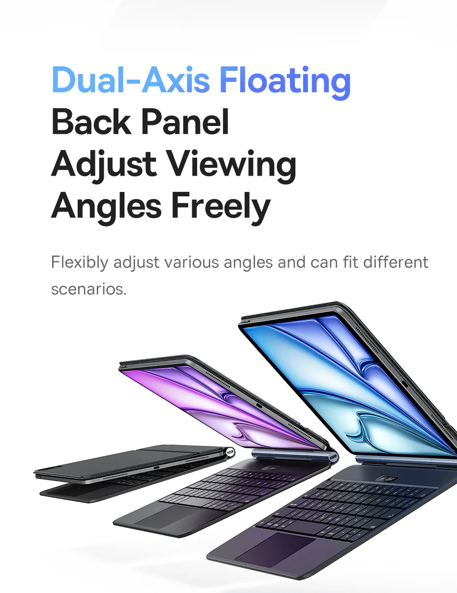 Baseus for iPad 2018-2024 Magic Keyboard Bluetooth for iPad Pro Air 4 Air 5 Air 6 11 10.9 12.9 13 inch Smart Cover Magnetic Case