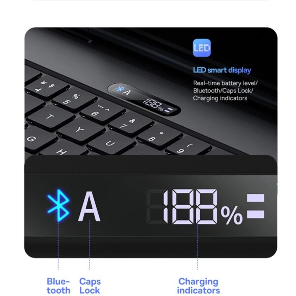 Baseus Brilliance Series 2 iPad Pro Keyboard Case with Trackpad and Backlit Keys - Image 3