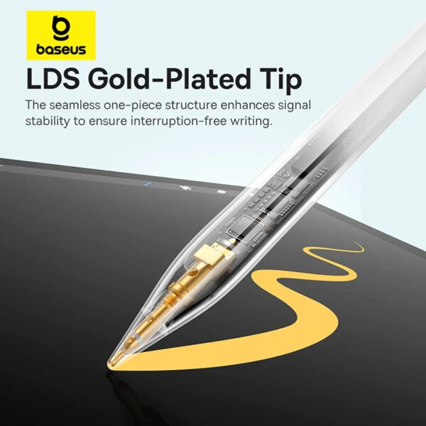 Baseus Smooth Writing 3 Active Stylus for iPad with Palm Rejection, Tilt Sensitivity, and Bluetooth - Image 2