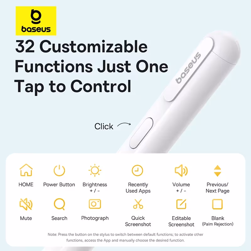 Baseus Smooth Writing 3 Active Stylus for iPad with Palm Rejection, Tilt Sensitivity, and Bluetooth Baseus Smooth Writing 3 Active Stylus for iPad with Palm Rejection, Tilt Sensitivity, and Bluetooth - Image 5