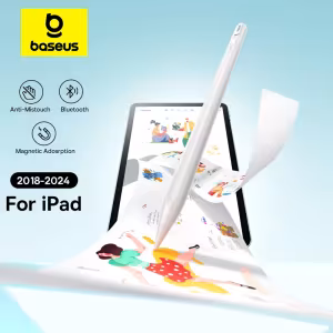 Baseus Smooth Writing 3 Active Stylus for iPad Pro/Air/Mini (2018-2024) with Bluetooth, Tilt Sensitivity, and Magnetic Attachment