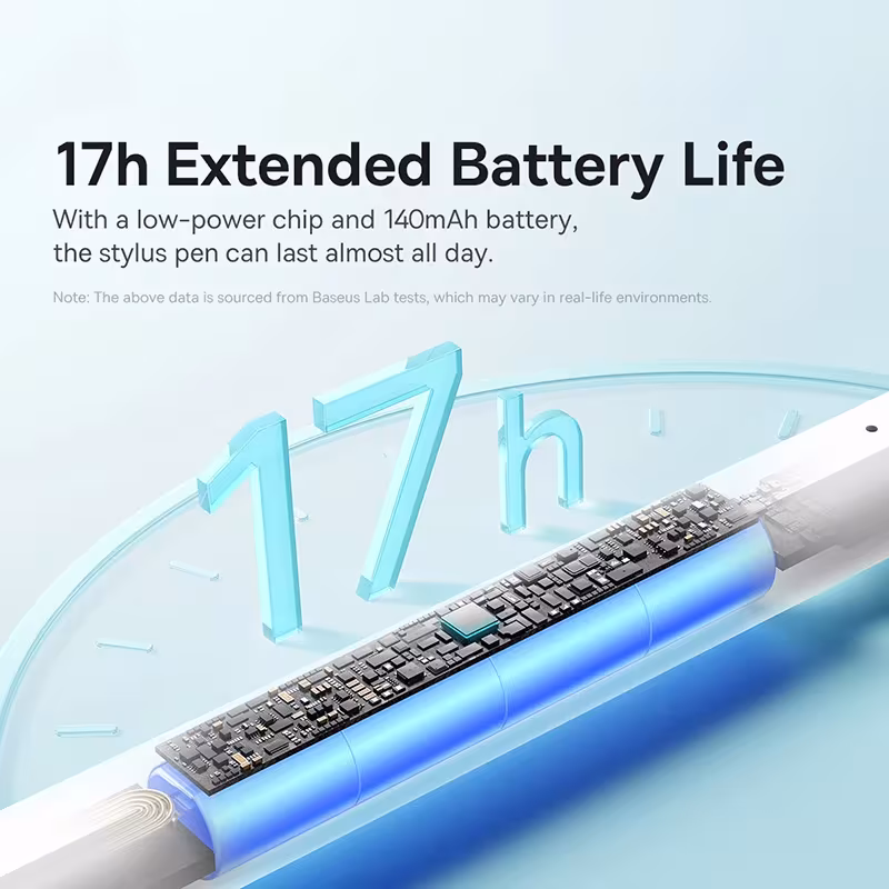 Baseus Smooth Writing 3 Active Stylus for iPad Pro/Air/Mini (2018-2024) with Bluetooth, Tilt Sensitivity, and Magnetic Attachment Baseus Smooth Writing 3 Active Stylus for iPad Pro/Air/Mini (2018-2024) with Bluetooth, Tilt Sensitivity, and Magnetic Attachment - Image 2