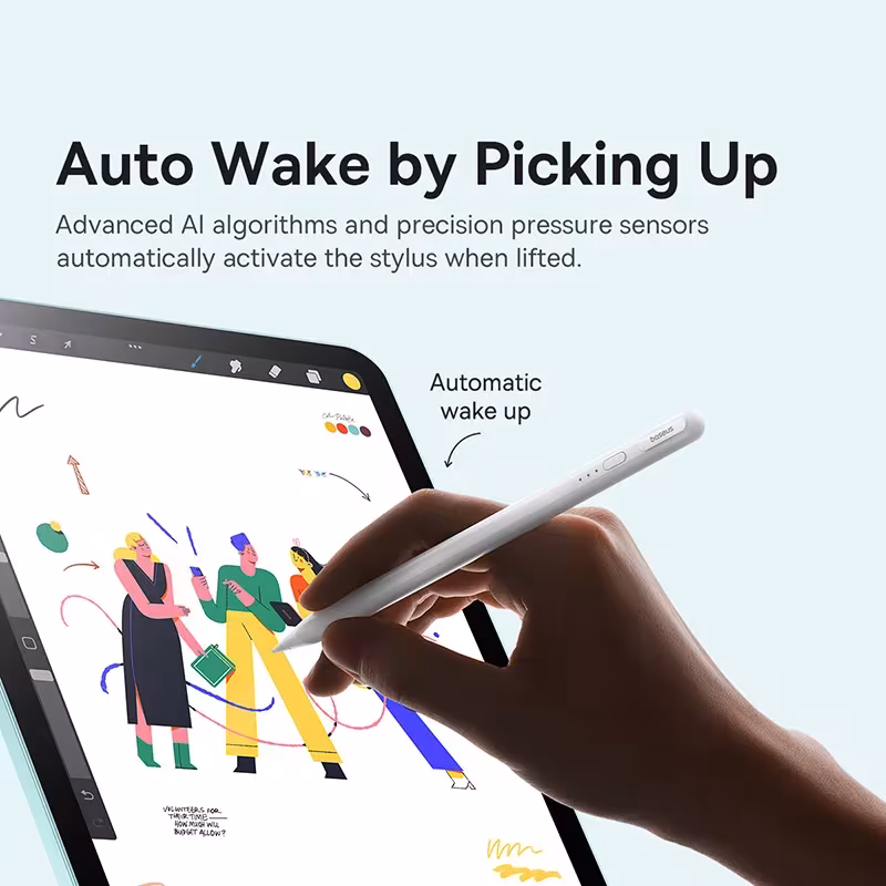 Baseus Smooth Writing 3 Active Stylus for iPad Pro/Air/Mini (2018-2024) with Bluetooth, Tilt Sensitivity, and Magnetic Attachment Baseus Smooth Writing 3 Active Stylus for iPad Pro/Air/Mini (2018-2024) with Bluetooth, Tilt Sensitivity, and Magnetic Attachment - Image 3