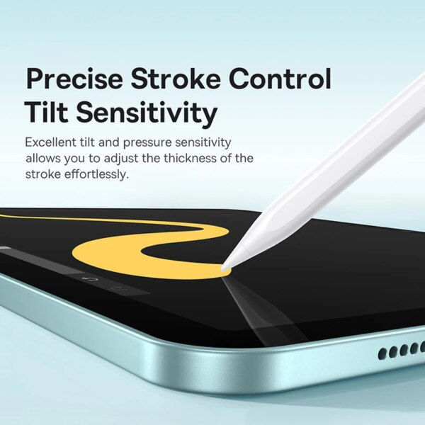 Baseus Smooth Writing 3 Active Stylus for iPad Pro/Air/Mini (2018-2024) with Bluetooth, Tilt Sensitivity, and Magnetic Attachment - Image 5