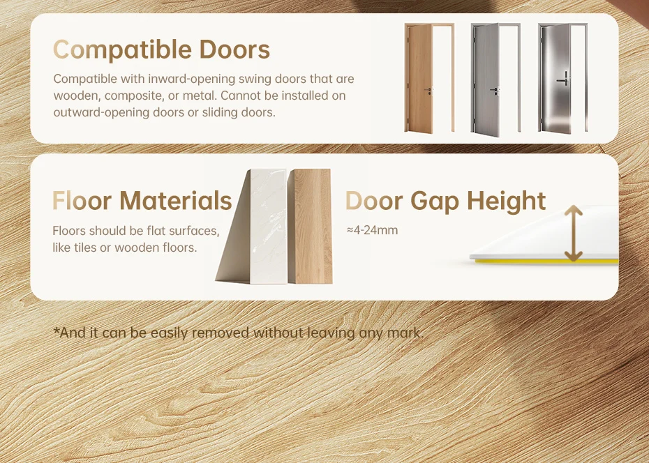 Baseus Door Stopper Alarm Home Security Anti-theft Portable Pressure Door Stop Block Hotel Travel Safety Protection Sound Alarm