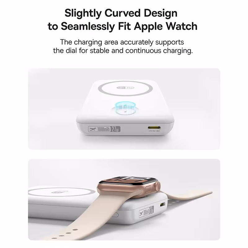 Baseus EnerFill FT11 2-in-1 Magnetic Power Bank 10000mAh 27W for iPhone and Apple Watch Baseus EnerFill FT11 2-in-1 Magnetic Power Bank 10000mAh 27W for iPhone and Apple Watch - Image 2