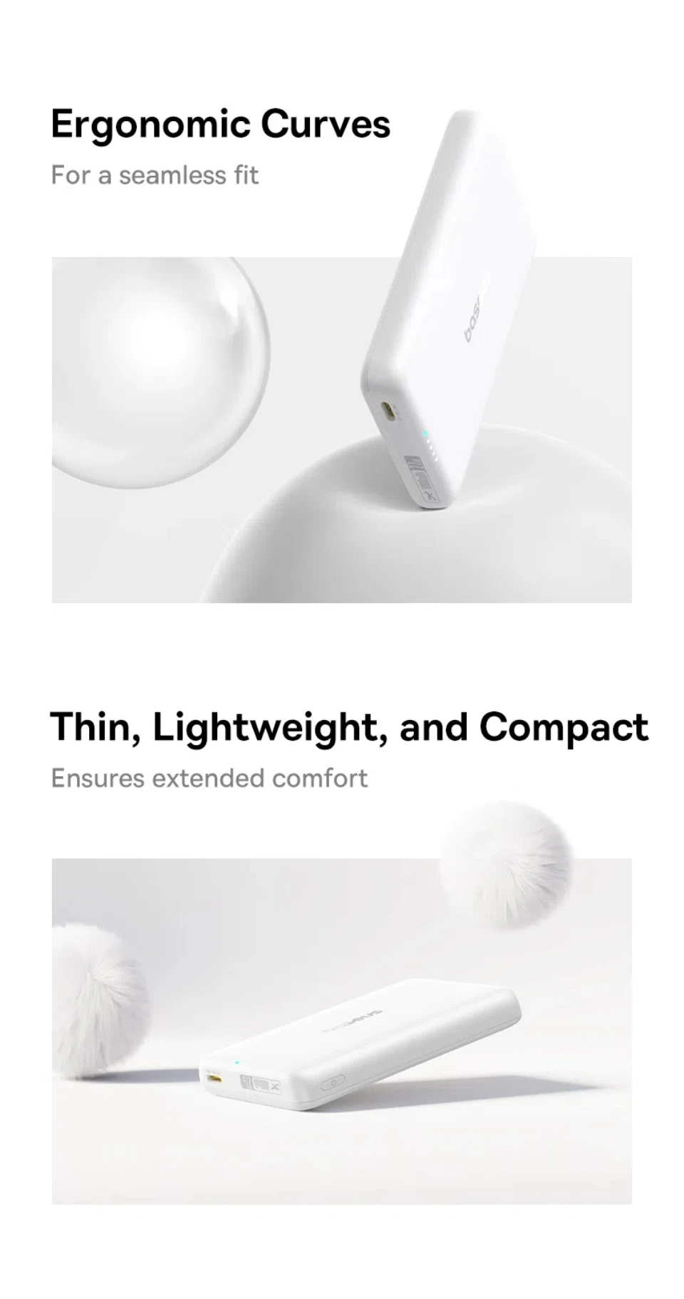 Baseus 27W Magnetic Power Bank 10000mAh 15W Wireless Charging External Battery For iPhone iWatch AirPods Samsung Xiaomi Poco