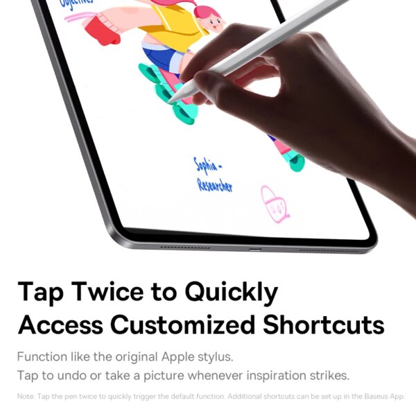 Baseus Smooth Writing PS4 360° Touch Control Wireless Charging Stylus for iPad - Image 2