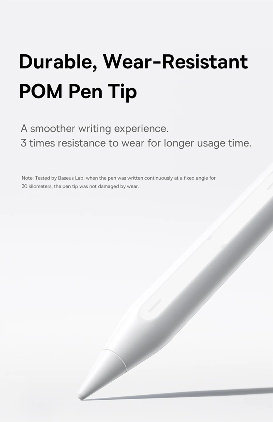 Baseus Bluetooth Stylus For iPad Pro 360° Touch Operation Wired Charging Customizable Shortcuts Slide-to-Turn Page For iPad Air