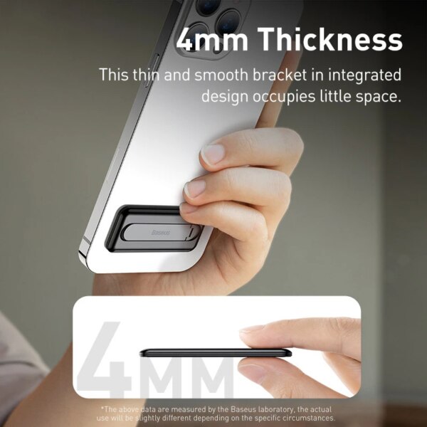 Baseus Foldable Bracket for Phones - 360° Rotation Wireless Charging Compatible Phone Stand - Image 4