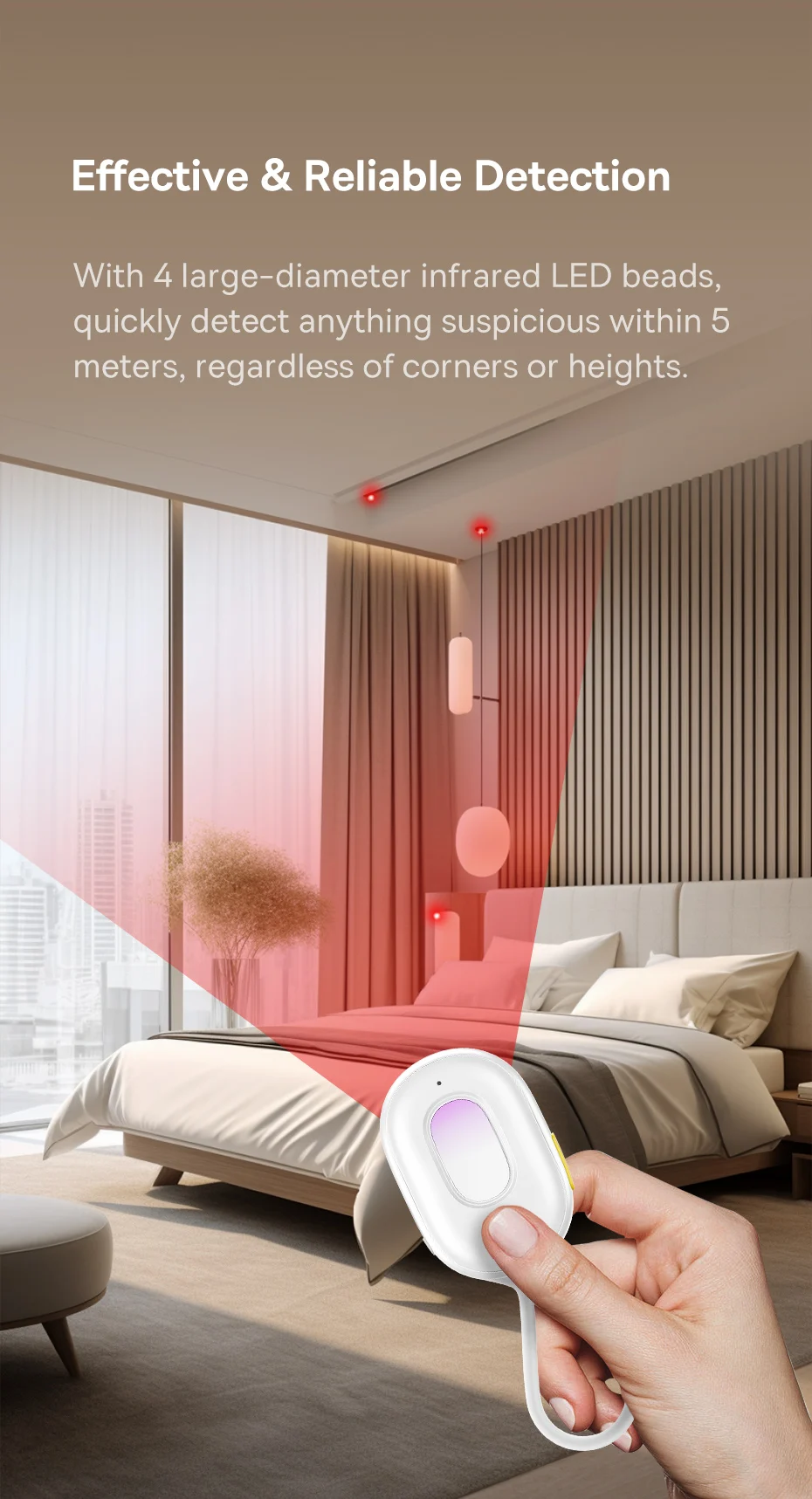 Baseus 2PCS Security Alarm Detector Upgrade Sound Protection Sensor for Door Window Camera Anti-theft Alarm Equipment Detector