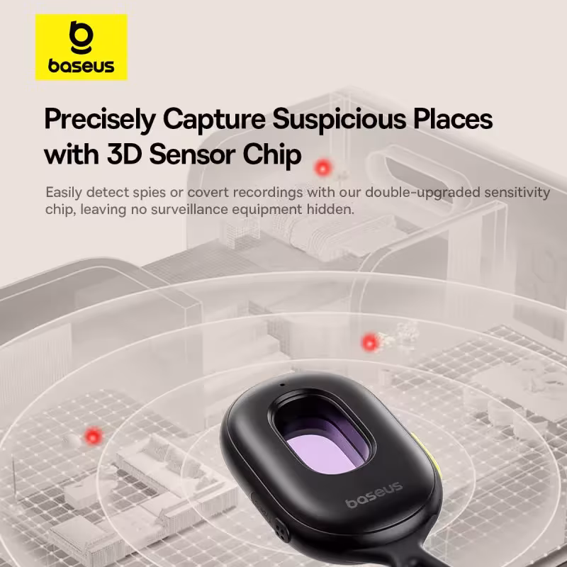 Baseus Heyo Series II Camera Detector Anti-Spy Hidden Lens Finder with 3 Detection Modes Baseus Heyo Series II Camera Detector Anti-Spy Hidden Lens Finder with 3 Detection Modes - Image 3