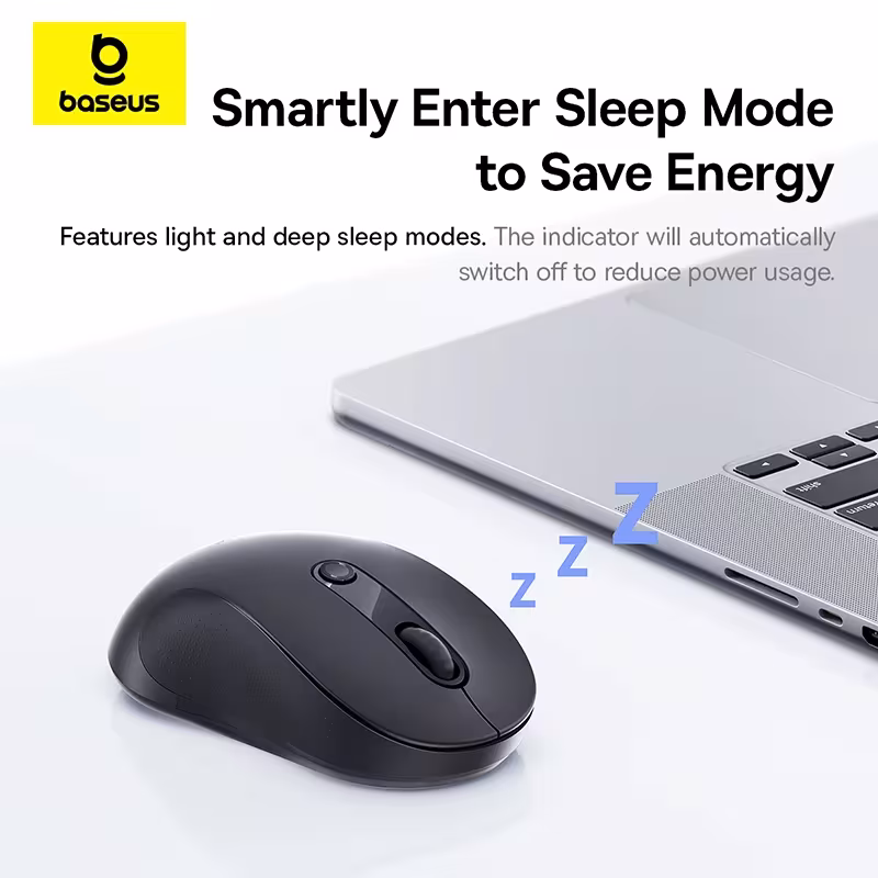 Baseus FO2 Ergonomic Wireless Mouse Bluetooth 5.3 Noiseless Click 1600DPI Baseus FO2 Ergonomic Wireless Mouse Bluetooth 5.3 Noiseless Click 1600DPI - Image 6
